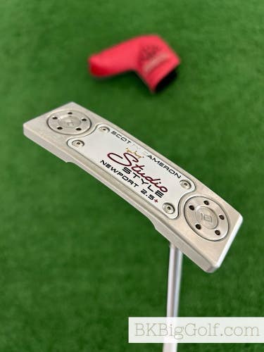 Titleist Scotty Cameron Super Select Newport 2.5+ 34 Putter w Headcover