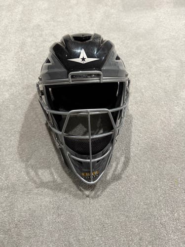 Black and Gray All Star MVP2500 Catcher's Mask Size 7-7 1/2 (Used)