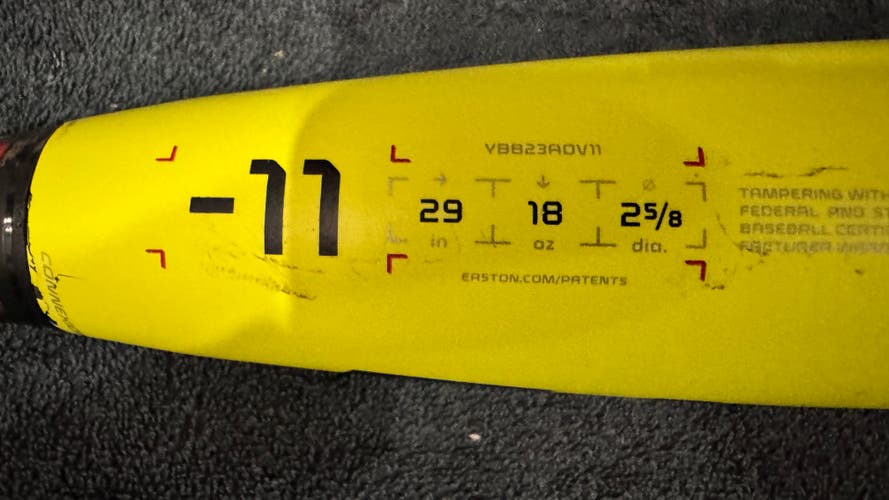 2023 Easton ADV Composite USABat Certified Bat (-11) 18 oz 29" (Used)