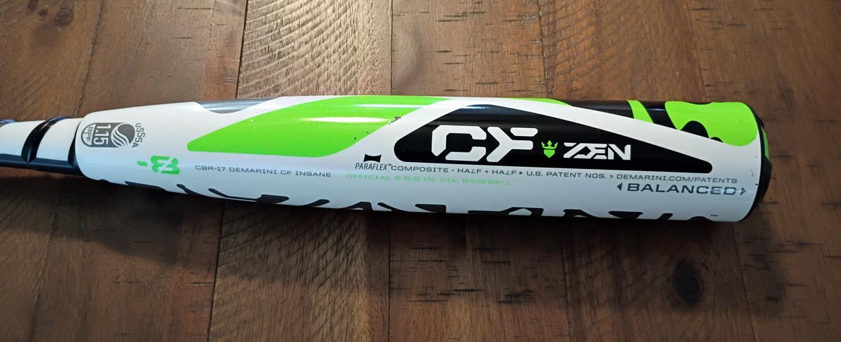 2017 (THE ORIGINAL INSANE) CBR-17  CF ZEN 29/21 (-8) COOPERSTOWN MONSTER BAT