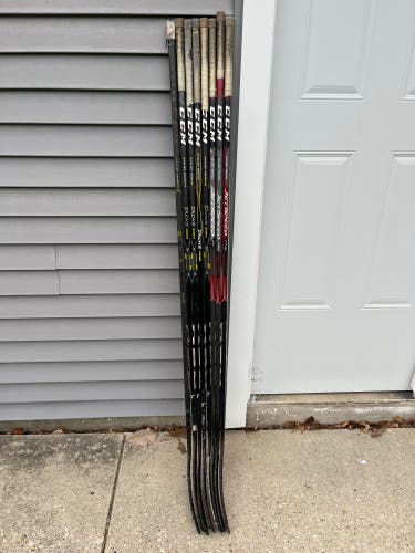 Senior CCM 8 pack of BROKEN Right Handed Hockey Stick P88 75 Flex (Used)