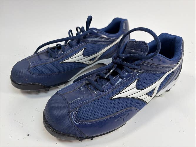 Mizuno 9 Spike Baseball Cleats, Blue, Size 11W