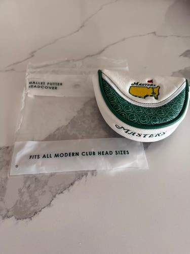 Masters mallet putter cover brand new from tournament