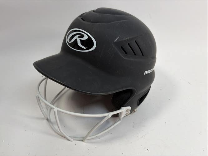 Rawlings WCFH Softball Helmet, Black Matte, 6 1/2"-7 1/2"