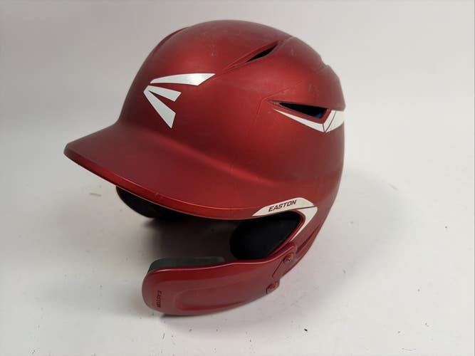 Easton Elite X Baseball Helmet, Red Matte, Sr 7 1/8"-7 1/2", w/ Jaw Guard