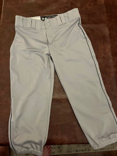 Gray with blue pinstripe Men's Medium Adult Under Armour Game Pants (Used)