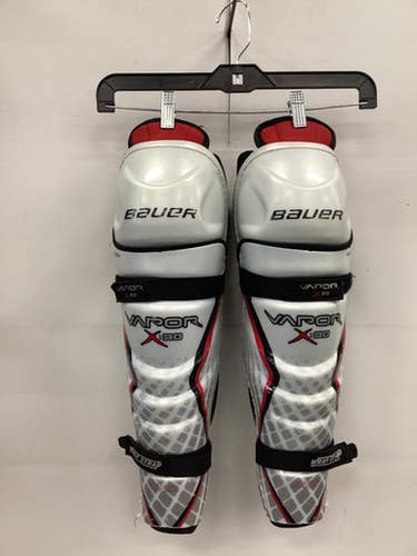 Used Bauer VAPOR X30 Senior Shin Guards White 16" 11851-S000045310