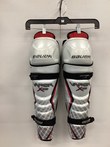 Used Bauer VAPOR X30 Senior Shin Guards White 16" 11851-S000045310