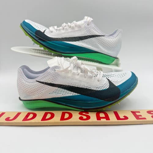 Nike ZoomX Dragonfly 2 Elite White Bright Spruce Spikes FZ9315-102 Men’s Sz 5.5 / Women’s Sz 7