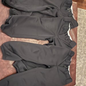Black Kid's YL (1 pair) & YXL (2 pair) Mizuno Game Pants (Used) 3 pair