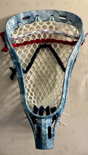 OG Brine Edge lacrosse Head (Used) custom dyed blue marble