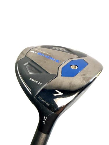 Callaway Ai Smoke Max D 7 Wood 21 Cypher Black 40g Senior Flex Fairway Wood