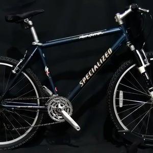 SPECIALIZED ROCKHOPPER MOUNTAIN BIKE SIZE L, 19", 21 SPEED, ALUM, FRONT SUSP