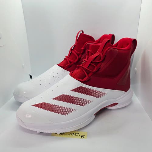 Adidas SM Adizero Chaos To Turf Lineman Football Cleats Red Men's Size 13 IH0560