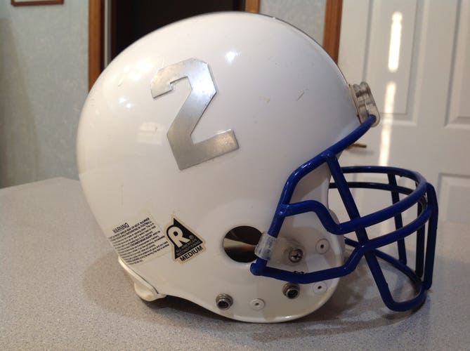 Vintage 1980s - 90s Riddell Full Sized Game Used Football Helmet