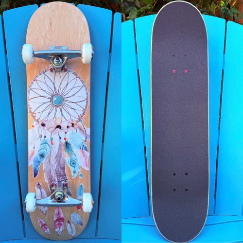 Custom Complete Dream Catcher Theme Skateboard 8.0” - Really Nice Beginner Board