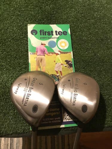 Callaway Ladies Great Big Bertha II Fairway Words Set (5W & 9W) Gems 50 Graphite