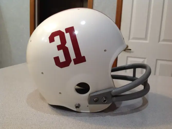 Vintage Alabama Pac-44 Riddell WD Football Helmet Game Used M Shell 6 3/4