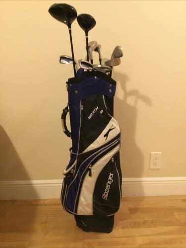 Slazenger Wrath Full Set D, 3W, 3H, 4H, 5-PW, Putter Uniflex Graphite & Bag