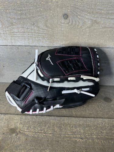 Mizuno Finch 11.5" Fastpitch Softball Youth Glove GPP1155F3 RHT Black White