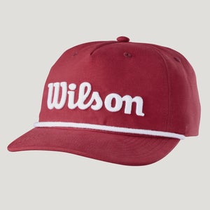 WILSON SCRIPT ROPE HAT BURGUNDY