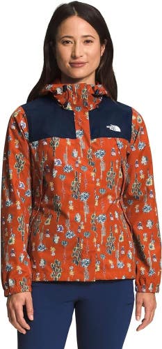 The North Face Antora NF0A7QEUIQX Jacket Women Small Red Hooded Full Zip APP1365