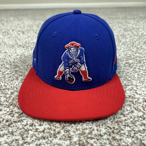 New England Patriots Hat Cap Snap Back Mens Blue NFL Football New Era Blockhead