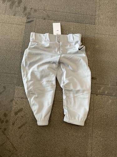 Used Nike SOFTBALL PANTS YOUTH LG BB/SB Pant Girls Grey LG 11614-S000233998