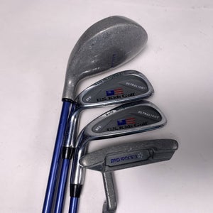 LEFTY US Kids Ultralight Club Set Driver 7 PW Putter Kid Power Junior LH 51"