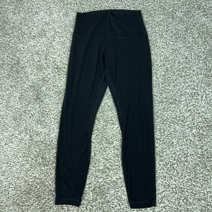Lululemon Pants Womens 6 Black High Rise Ankle Leggings Yoga Gym Athletic Align