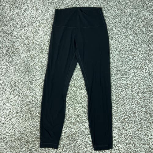 Lululemon Pants Womens 6 Black High Rise Ankle Leggings Yoga Gym Athletic Align