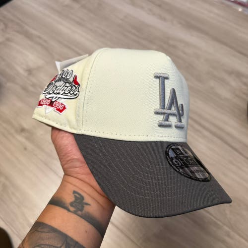 La Dodgers 100th Anniversary Gray/Cream Hat