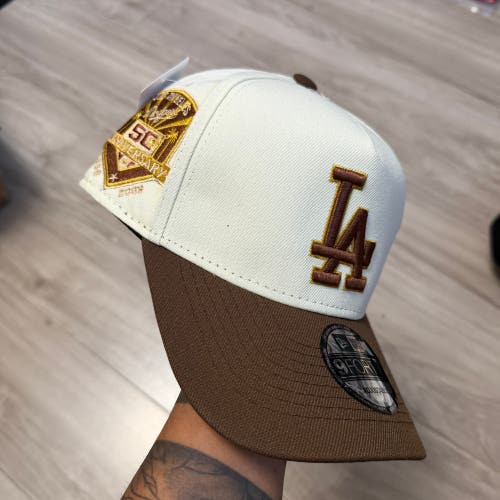 La Dodgers 50th Anniversary Brown/Cream
