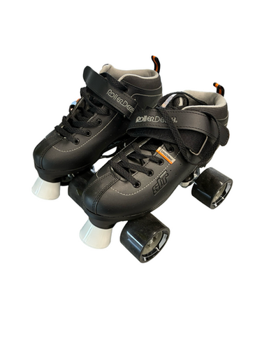Used RollerDerby QUAD SKATES Senior Roller Quad Skates Black Senior 6 11682-S000130551