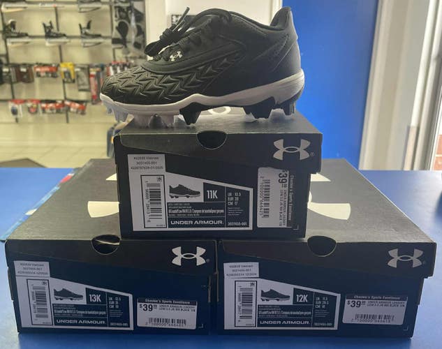 NEW! Under Armour Boys' Leadoff Low RM 3.0 Baseball Cleats