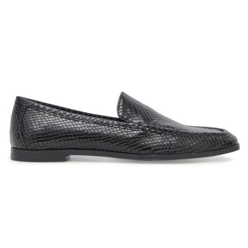 Dolce Vita Catela Flats Women's Black Snake Embossed Leather Slip On NCZ134