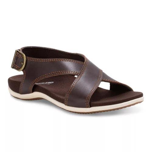 Eastland Coastal Sandals Women's US 9 B Brown Leather Leather Slip-On NCZ15