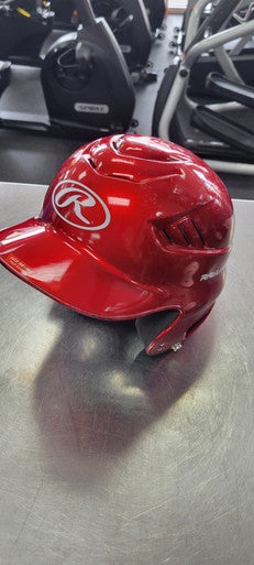 Used Rawlings 6 1/2 - 7 1/2 Batting Helmet No Mask Red One Size 11497-S000156843