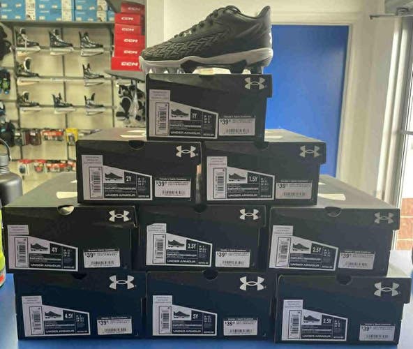NEW! Under Armour Junior Boys' Leadoff Low RM 3.0 Baseball Cleats