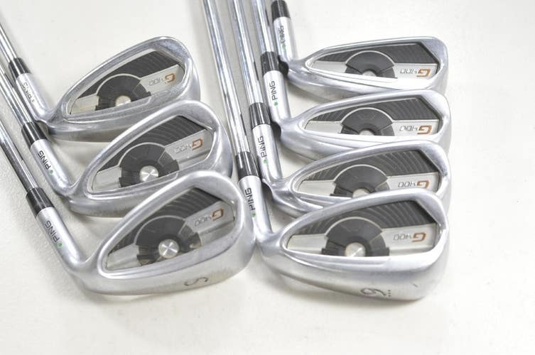 Ping G400 6-W,UW,SW Iron Set Regular Flex Green Dot RH AWT 2.0 Steel  # 214878