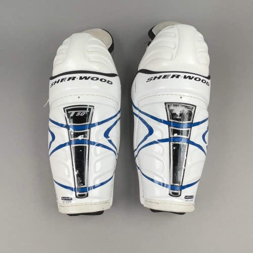 Sher-Wood T50 Junior 12" Vintage Hockey Shin Guards
