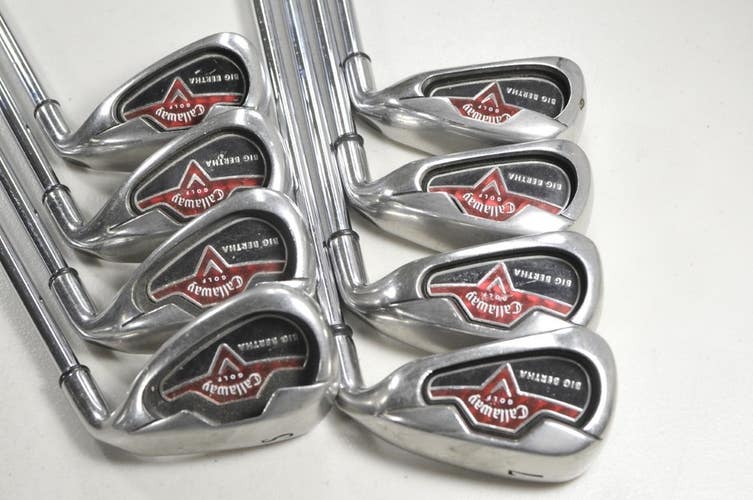 Callaway Big Bertha 2006 4-PW,SW Iron Set Right Stiff Flex Steel  # 214958