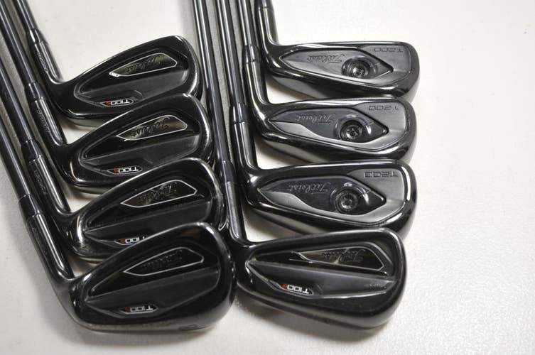Titleist T200 2019 Limited Black 4-PW,48* Iron Set X-Stiff AMT RH Steel # 214975