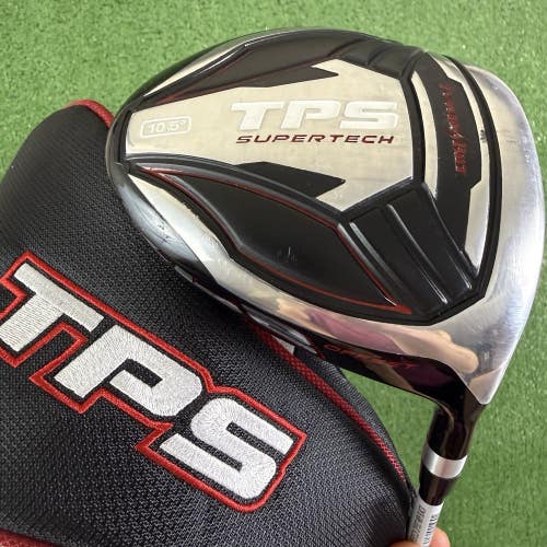 Powerbilt TPS SuperTech Black Driver 10.5 Graphite M Senior Flex Offset 45