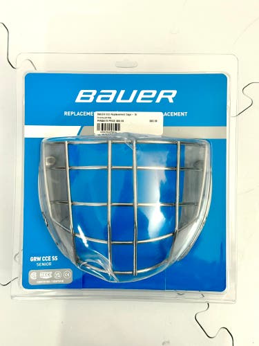 Bauer Certified Straight Bar Goalie Cage, Senior (New)