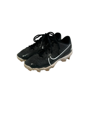 Used Nike ALPHA HURACHE BB/SB Cleats Black Junior 02.5 11692-S000148953