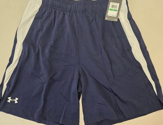 Under Armour UA Mens Shorts 1376955 410 NAVY 9" Pocketed NWT MEDIUM $35