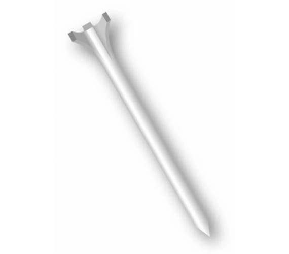 Zero Friction Tour 3-Prong Tees (3.25", White, 12pk) Golf NEW