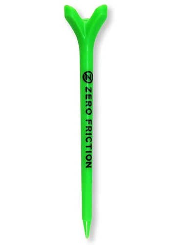 Zero Friction Power 3-Prong Tees (4", Green, 8pk) Golf NEW