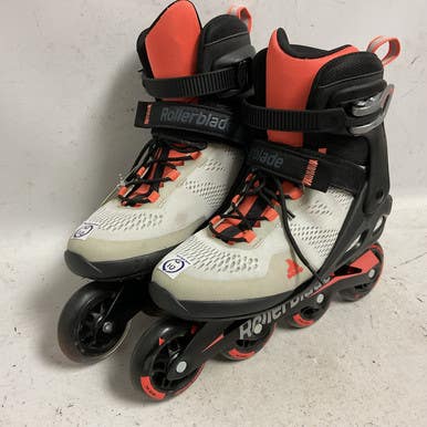 Used Rollerblade MACROBLADE 80 W Senior Rec Fitness Skates Orange Senior 10 11855-S000201564